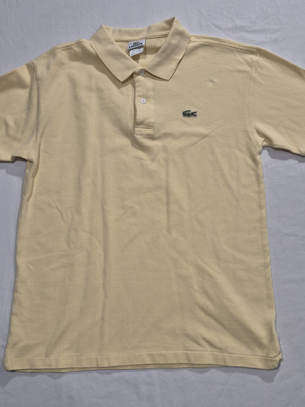 Lacoste Classic Polo in Pale Yellow